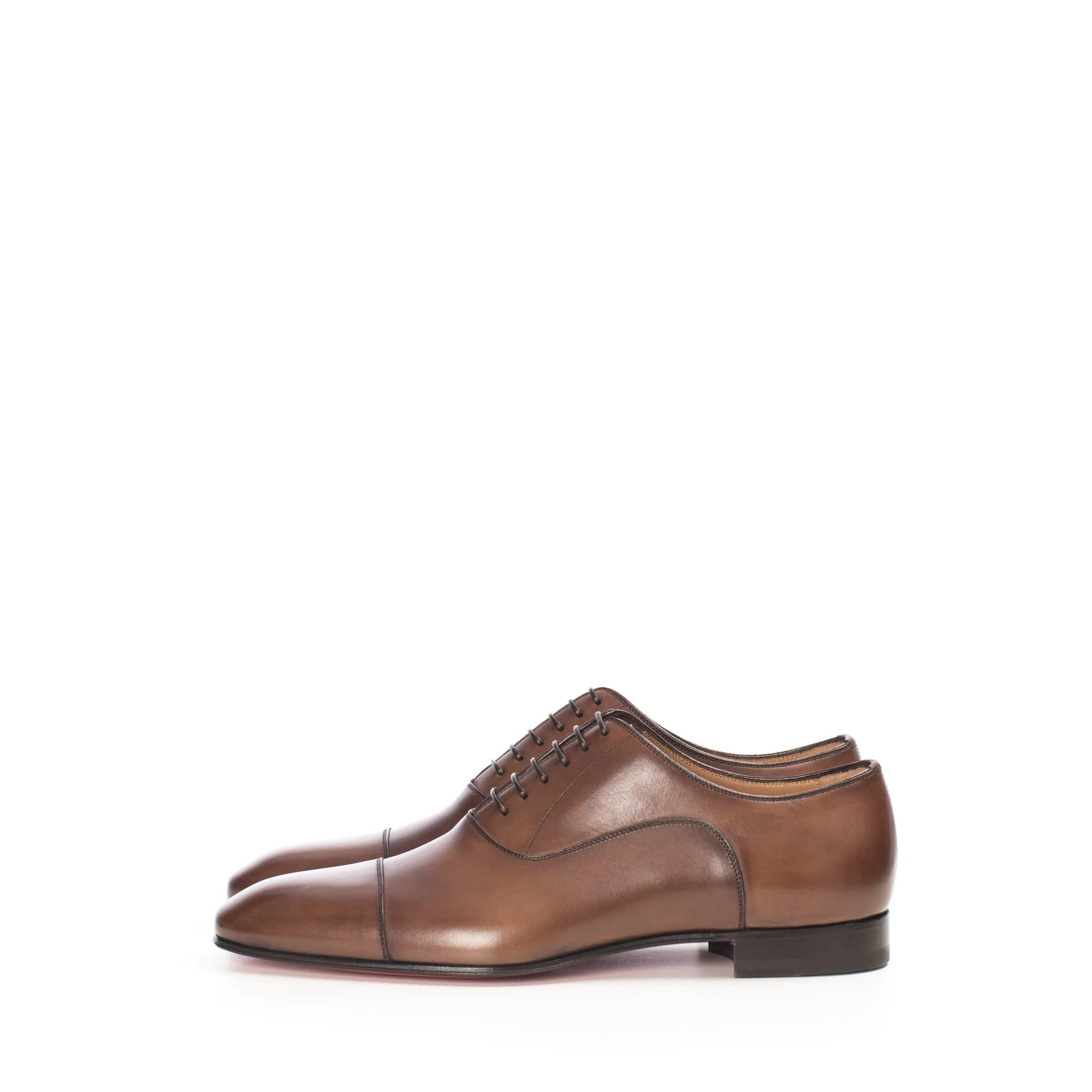 Brown Patinated Leather Greggo Oxford Shoes