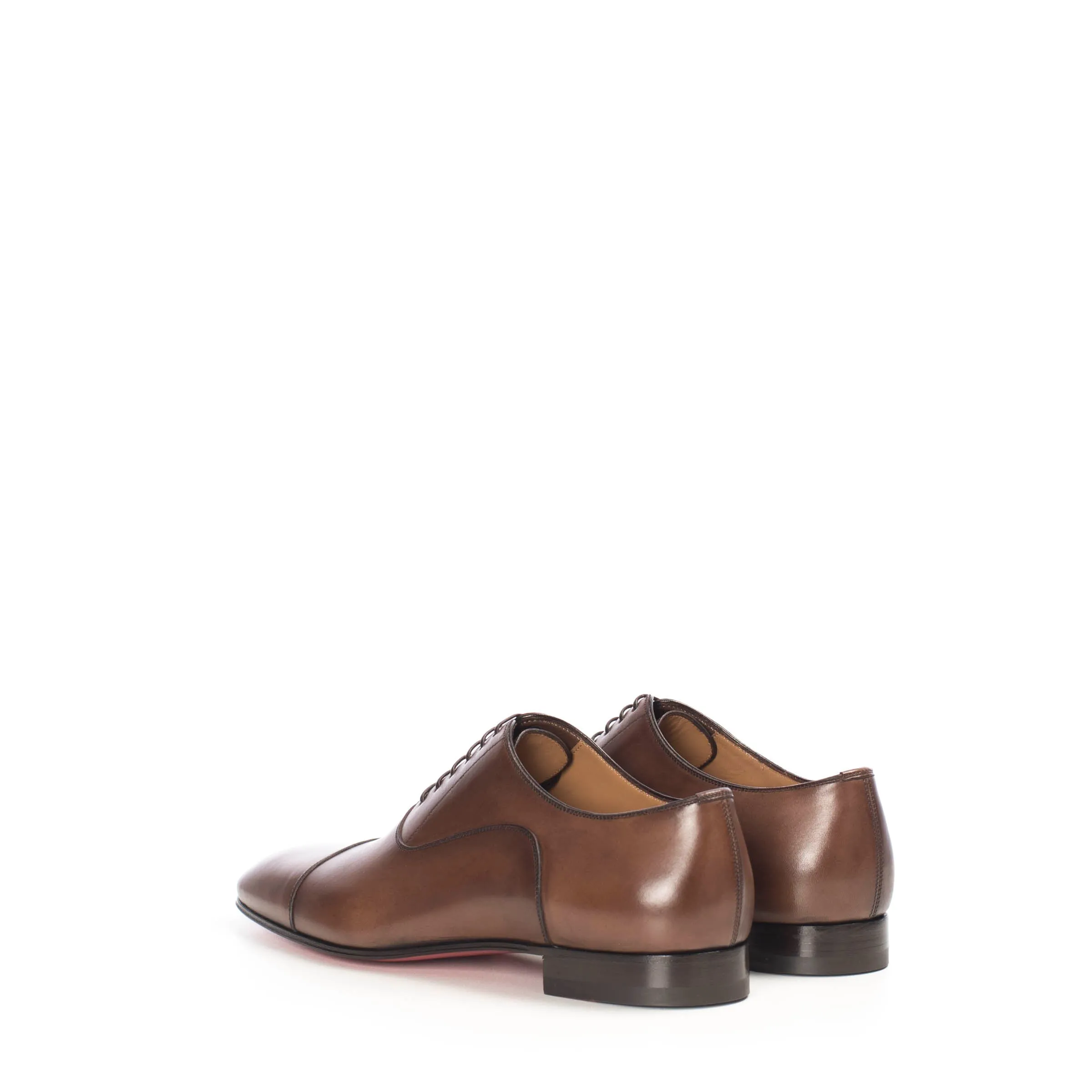 Brown Patinated Leather Greggo Oxford Shoes