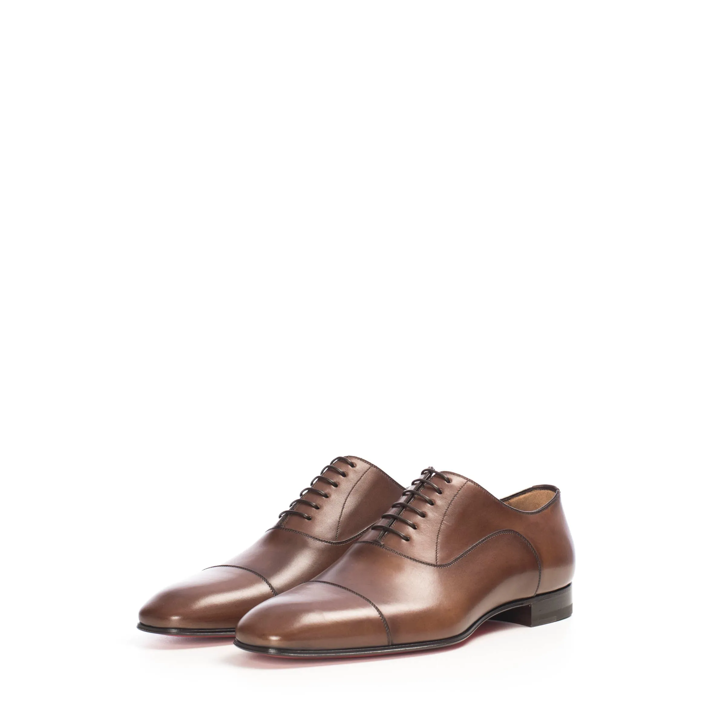 Brown Patinated Leather Greggo Oxford Shoes