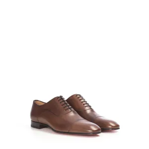 Brown Patinated Leather Greggo Oxford Shoes