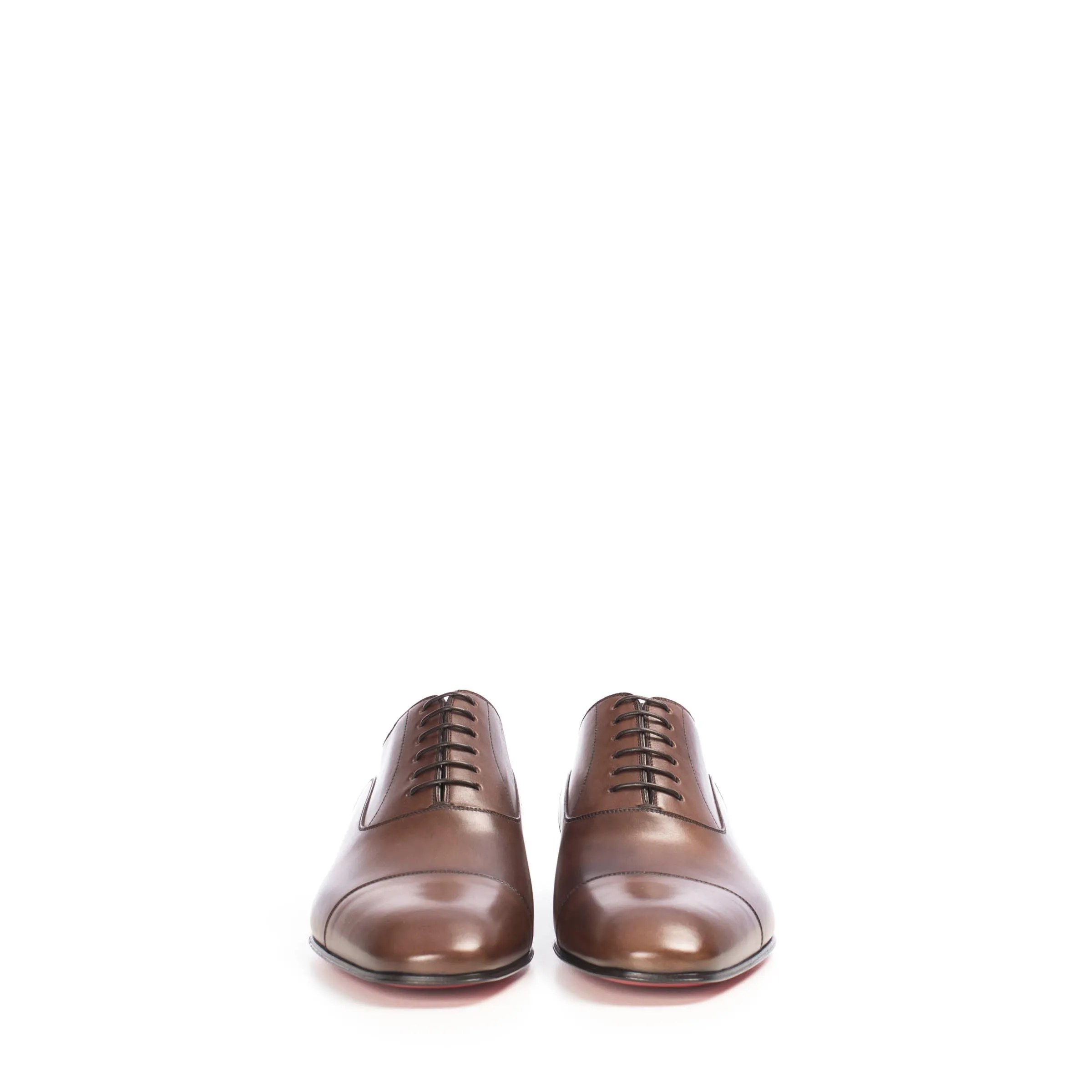 Brown Patinated Leather Greggo Oxford Shoes