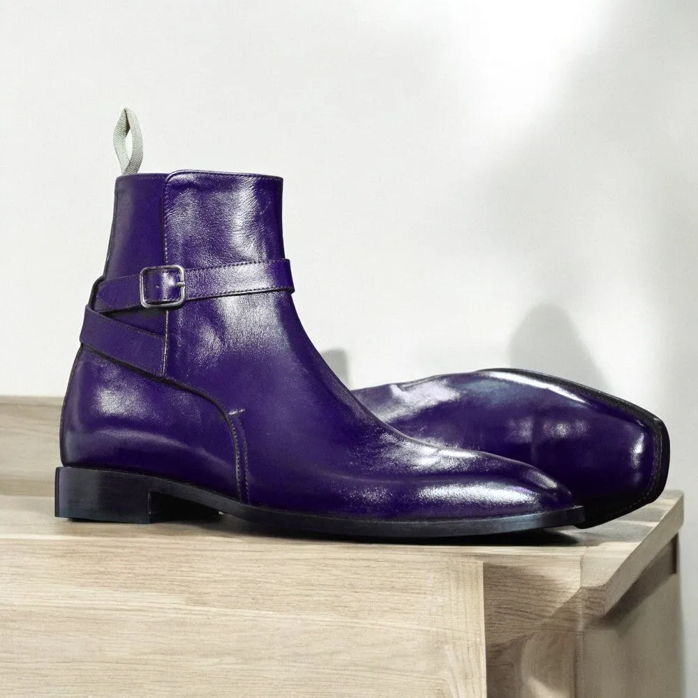 Burgundy Jodhpur Boots – Handcrafted Leather Excellence by Posh Footwear