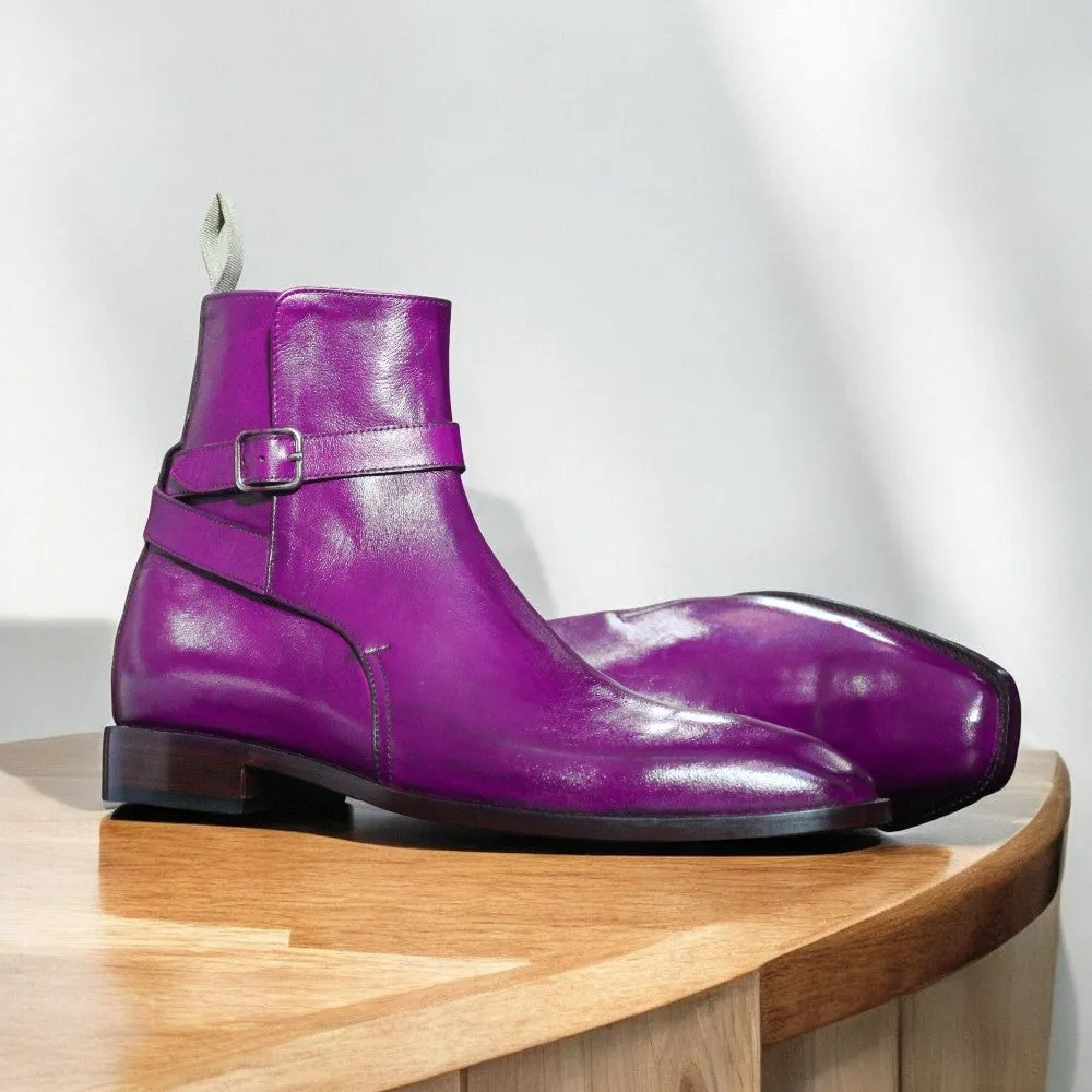 Burgundy Jodhpur Boots – Handcrafted Leather Excellence by Posh Footwear