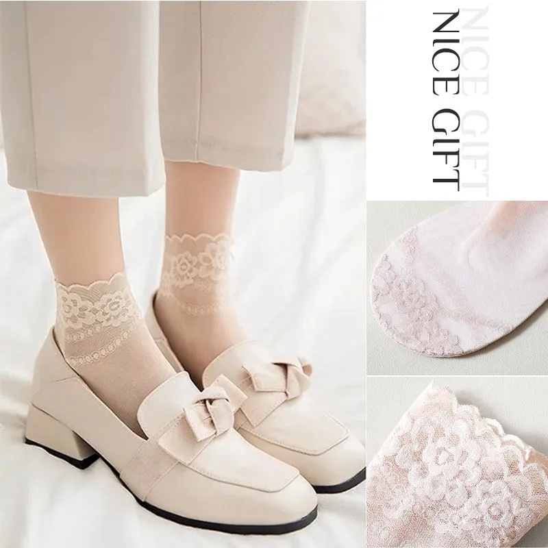 [Buy 3 Get 2 Free] Summer Anti-slip Breathable Lace Socks