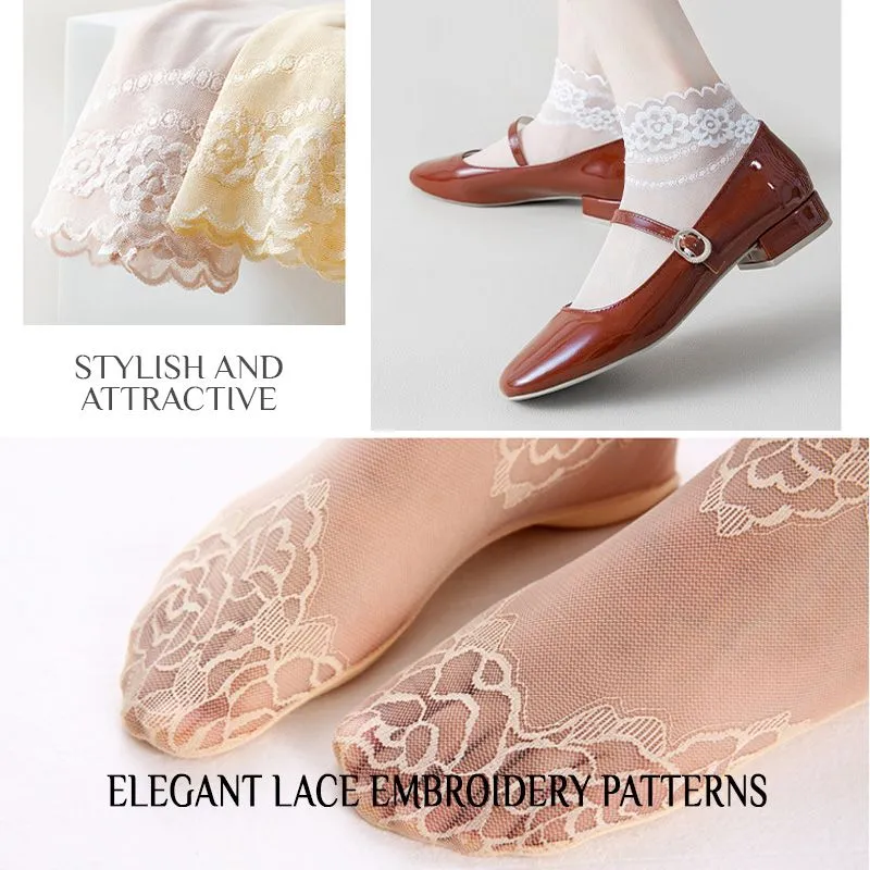 [Buy 3 Get 2 Free] Summer Anti-slip Breathable Lace Socks