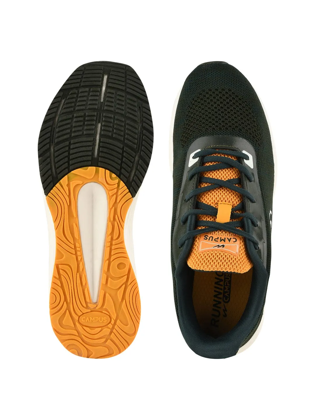 CAMP ZANE Green Men's Running Shoes