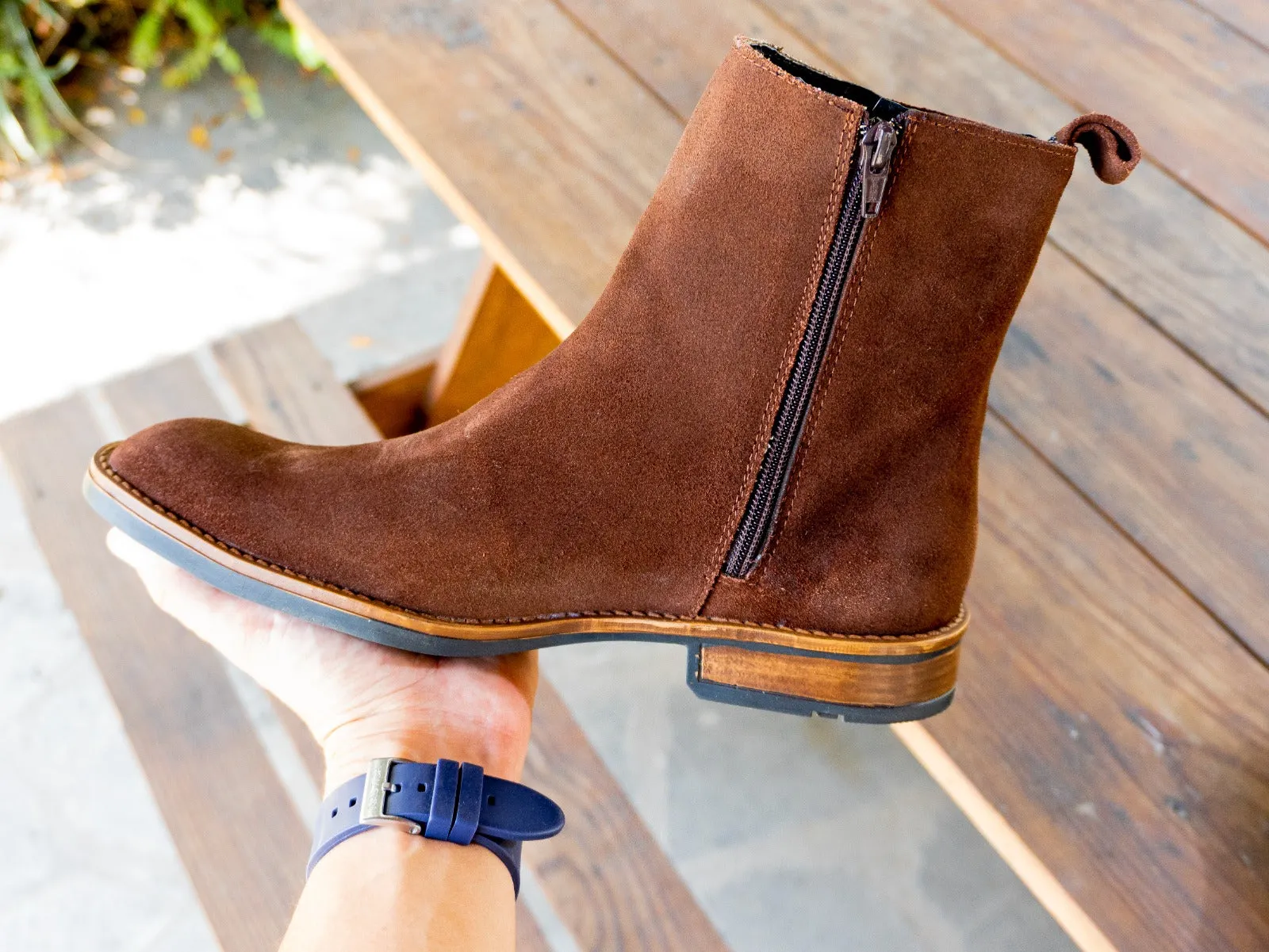 Chelsea Boots Botas Gamuza Marrón Claro