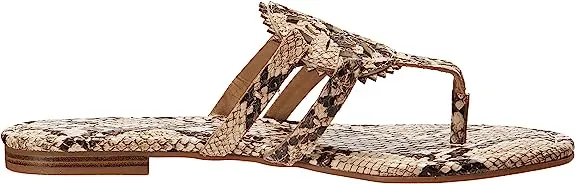 Circus By Sam Edelman Canyon Black/White Roccia Snake Print Thong Flats Sandals