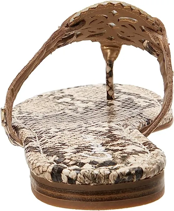 Circus By Sam Edelman Canyon Black/White Roccia Snake Print Thong Flats Sandals
