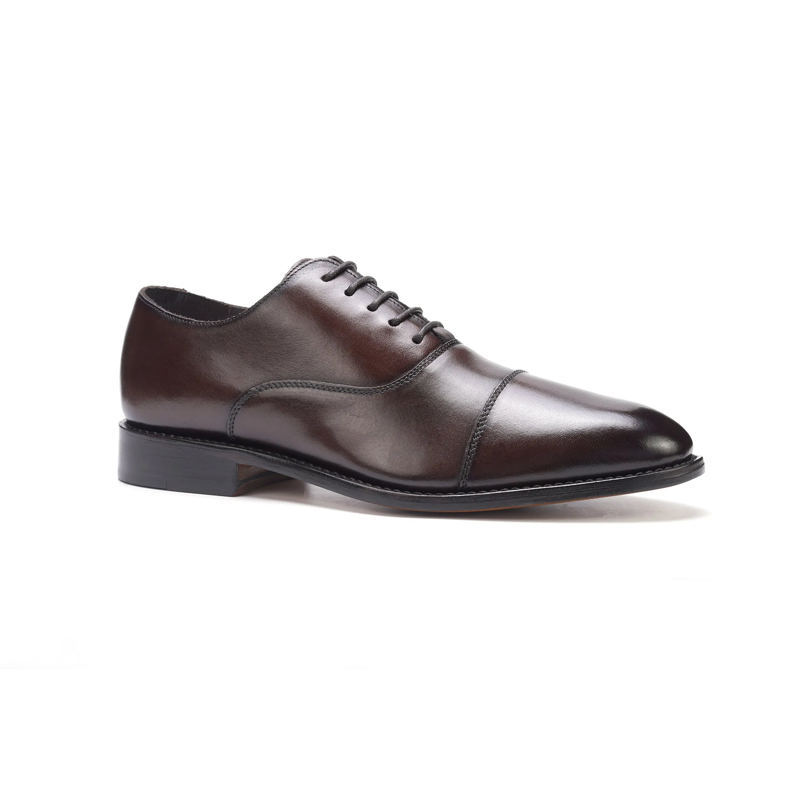 Clinton Cap-toe Oxford // Chocolate Burnished