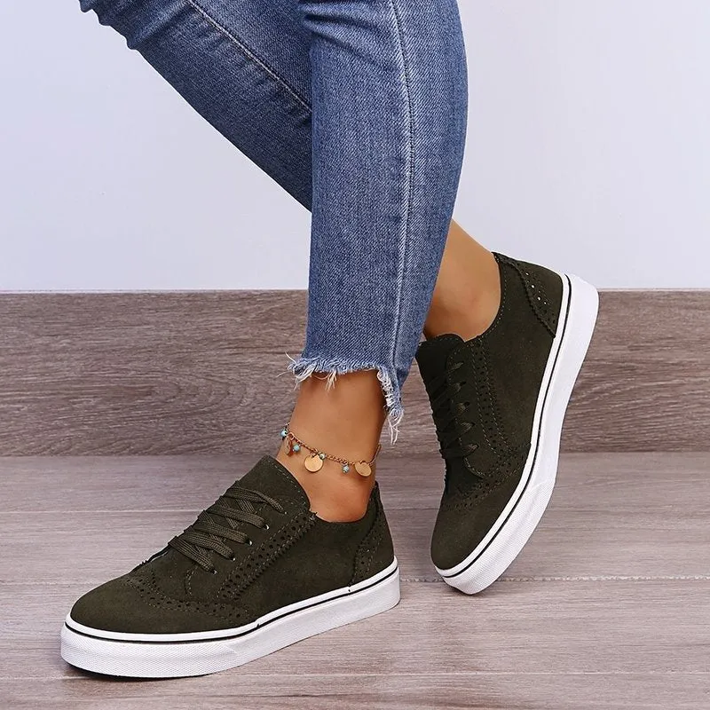 Cuzcare Best Orthopedic Women Shoes Comfy Anti-shock Round Toe Sneakers Vintage Design