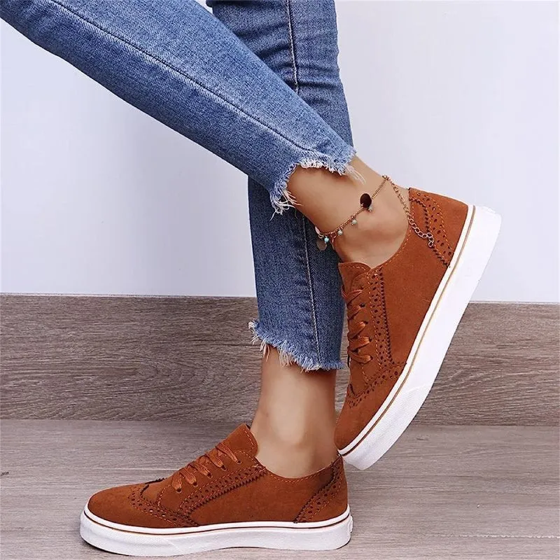 Cuzcare Best Orthopedic Women Shoes Comfy Anti-shock Round Toe Sneakers Vintage Design