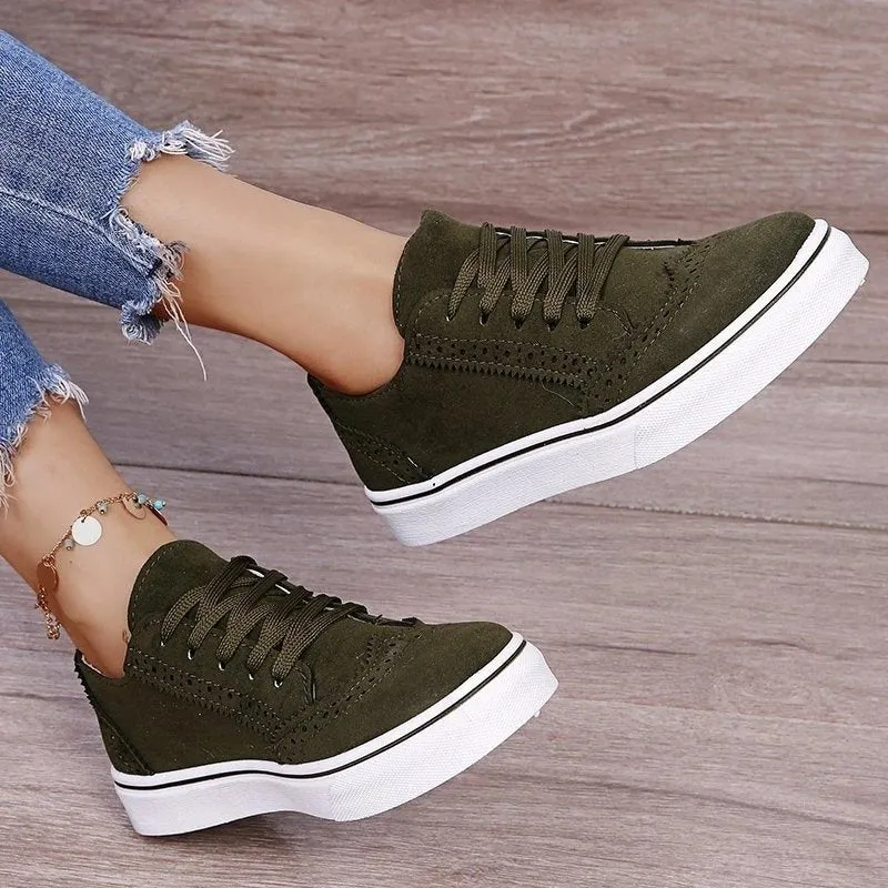 Cuzcare Best Orthopedic Women Shoes Comfy Anti-shock Round Toe Sneakers Vintage Design
