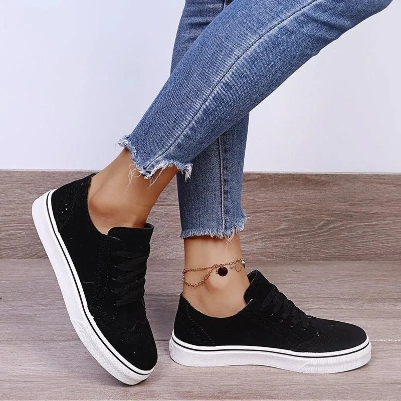 Cuzcare Best Orthopedic Women Shoes Comfy Anti-shock Round Toe Sneakers Vintage Design