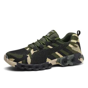 Cuzcare Women Orthopedic Shoes Mesh Camouflage Outdoor Sneakers