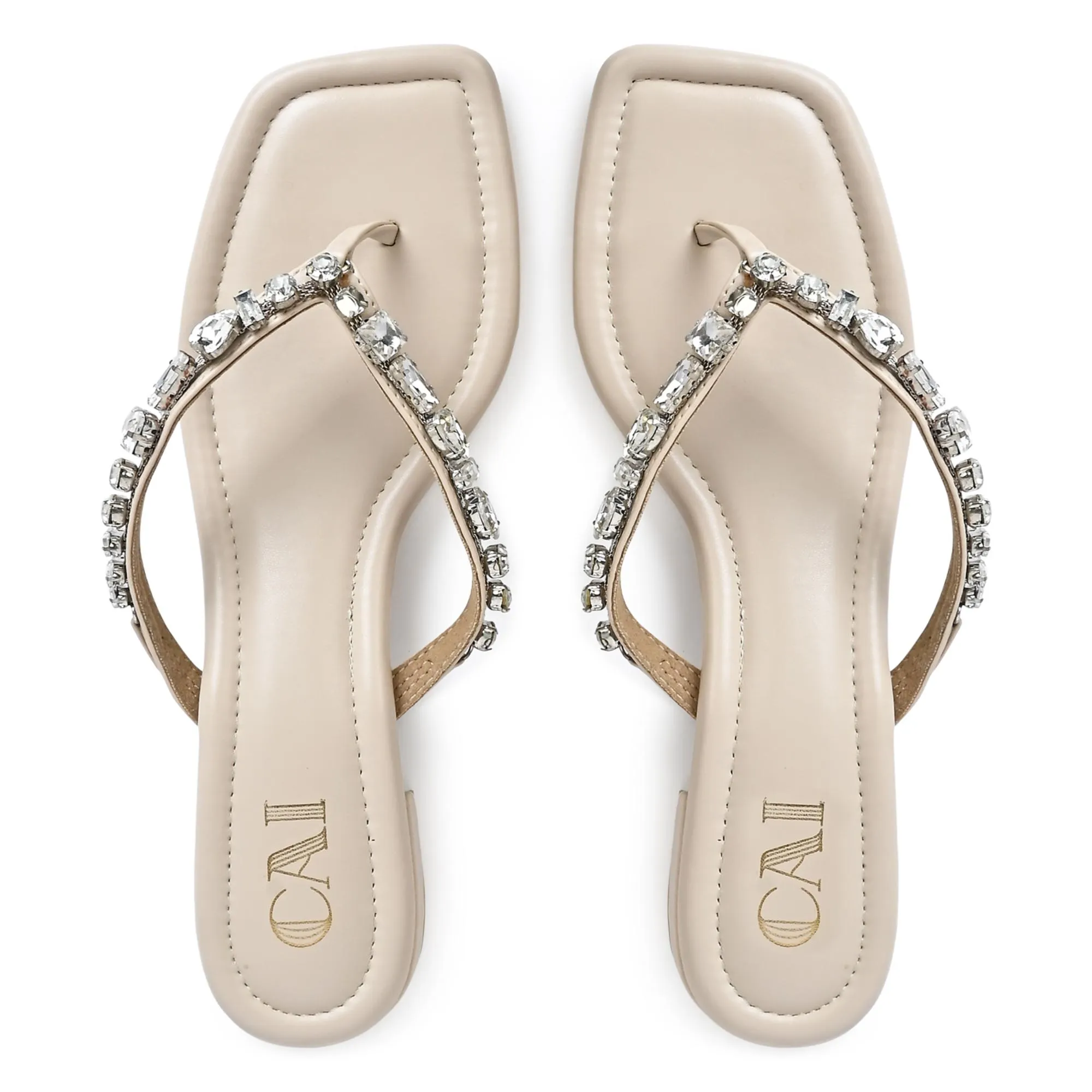 Diamond Mosaic Flats- Cream