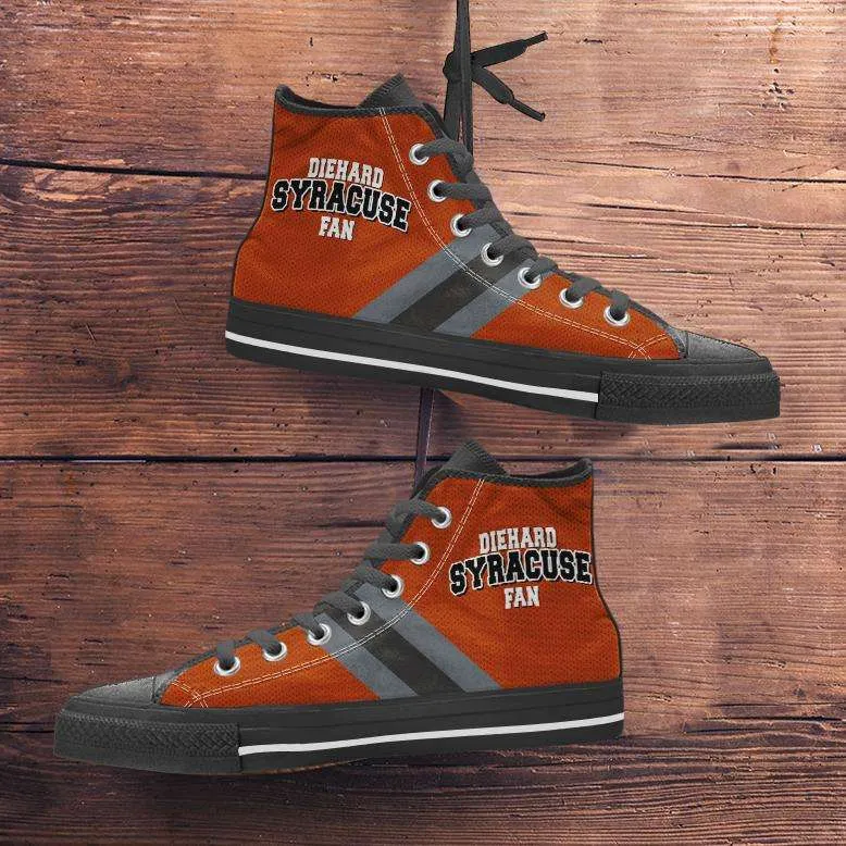 Diehard Syracuse Fan Canvas High Top Shoes