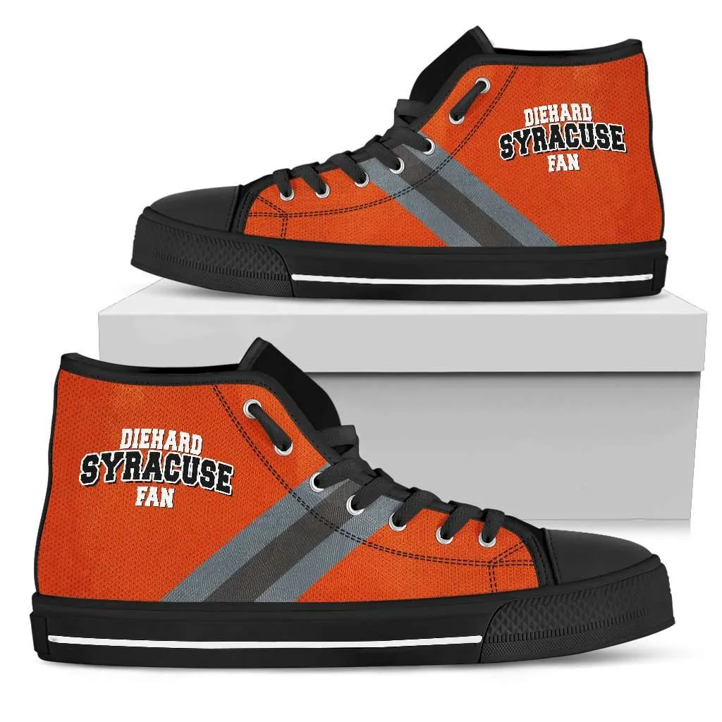 Diehard Syracuse Fan Canvas High Top Shoes