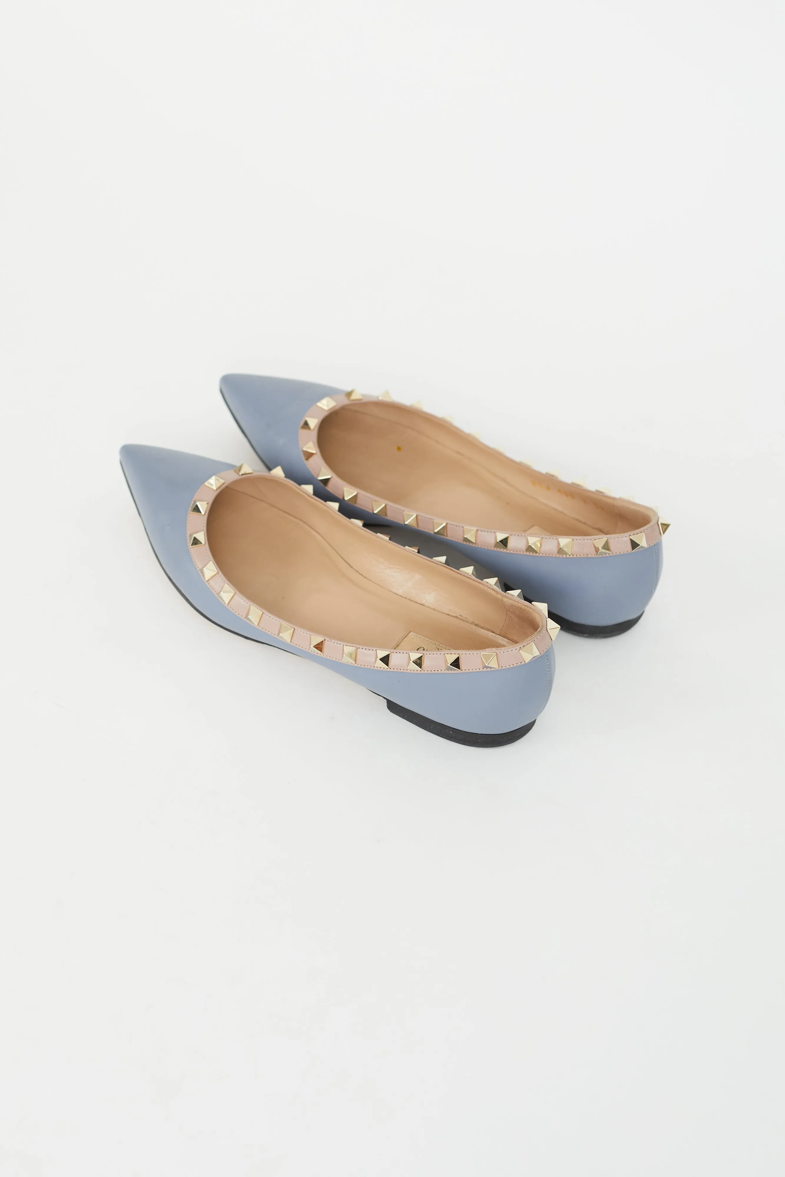 Dusty Blue Rockstud Flat