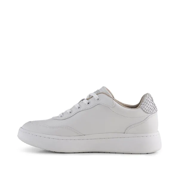 EVELYN LEATHER SNEAKERS (BLANC DE BLANC)