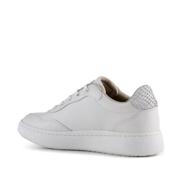 EVELYN LEATHER SNEAKERS (BLANC DE BLANC)