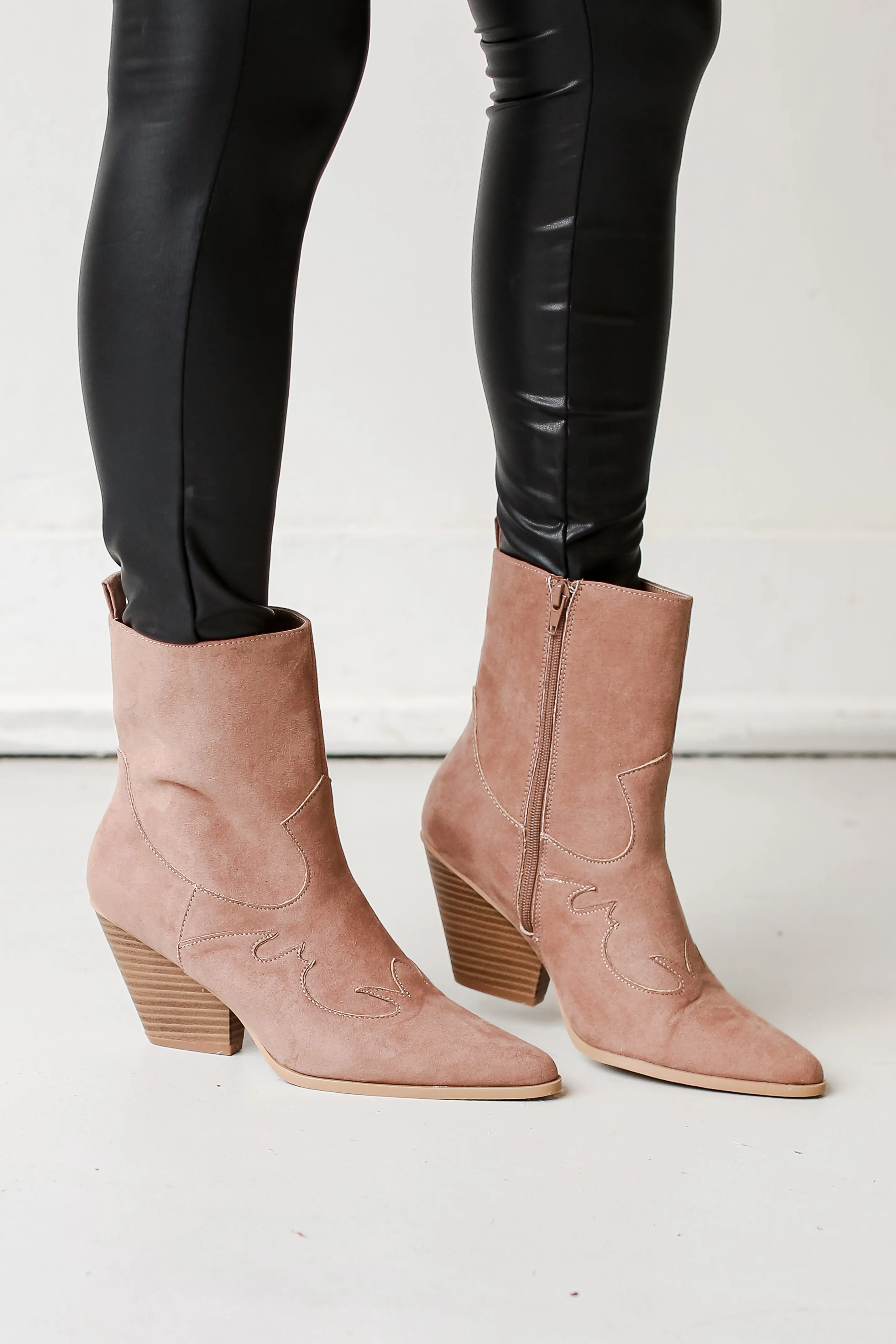 FINAL SALE - Take Your Bets Brown Western Booties