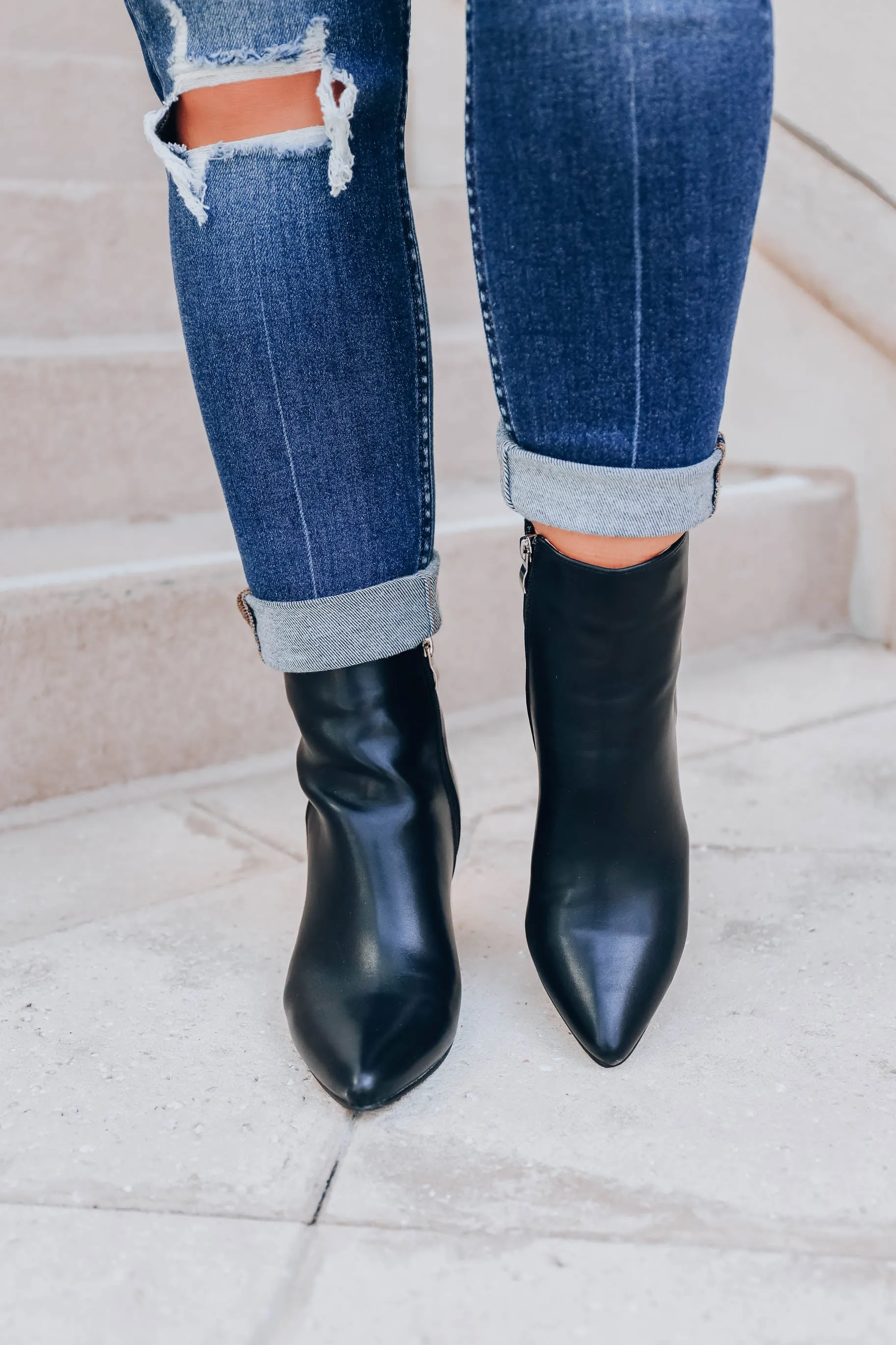Fun and Flirty Booties - Black