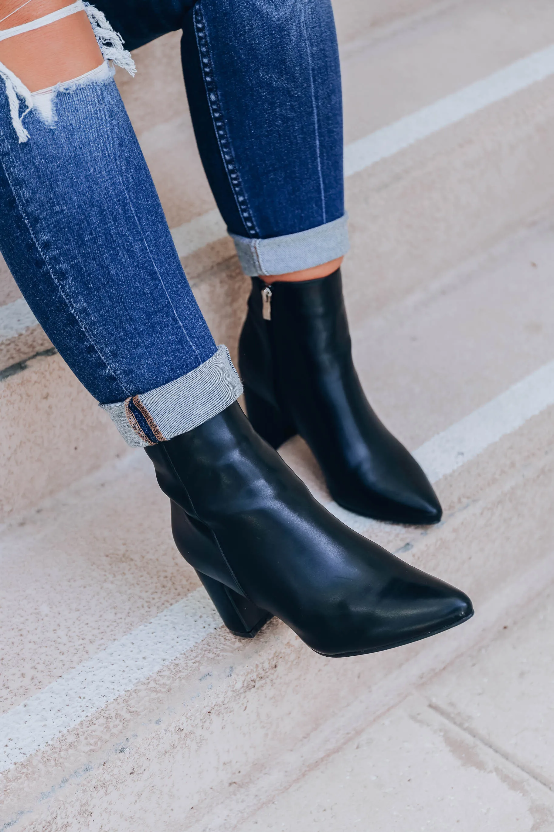 Fun and Flirty Booties - Black