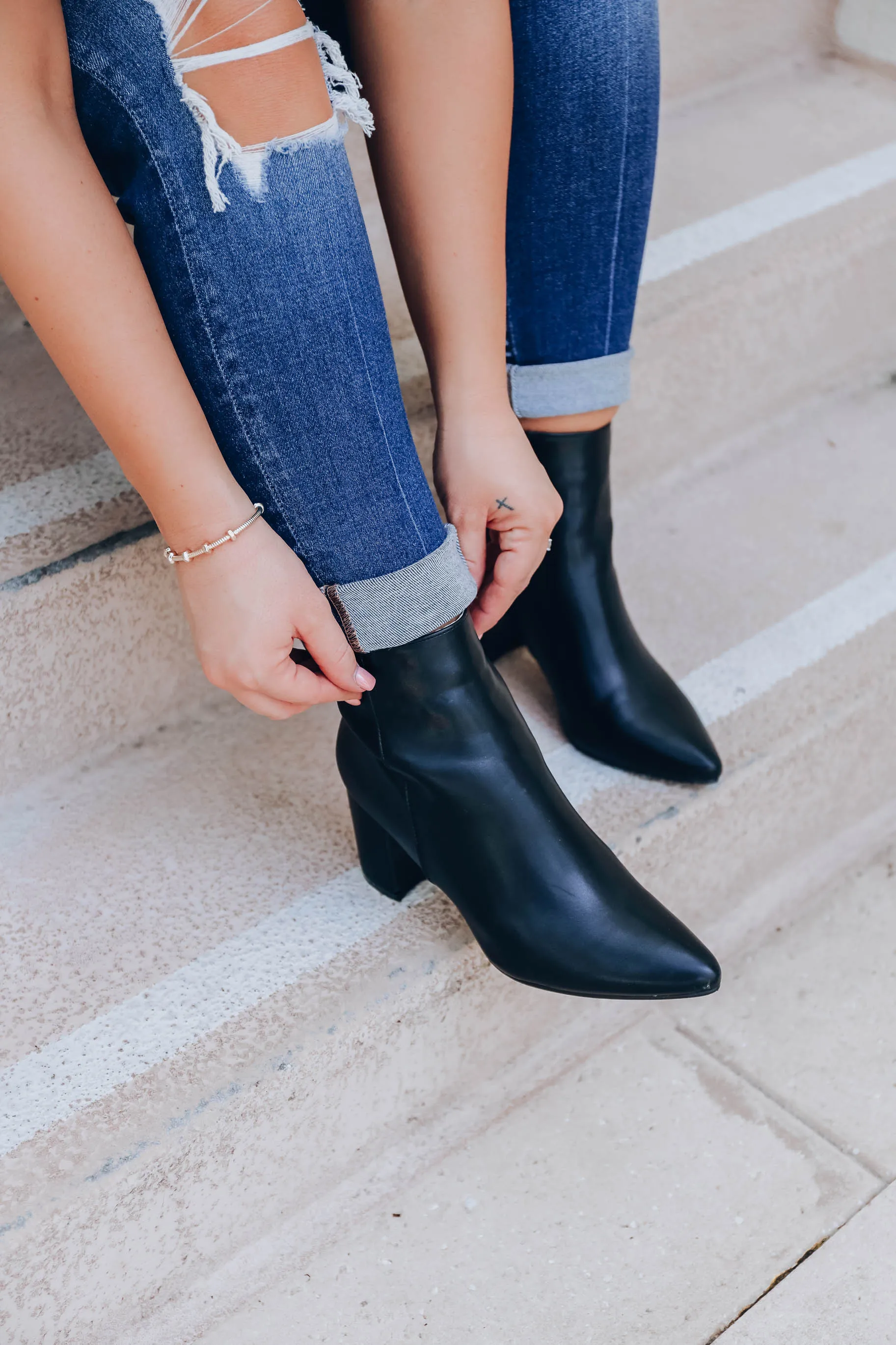 Fun and Flirty Booties - Black