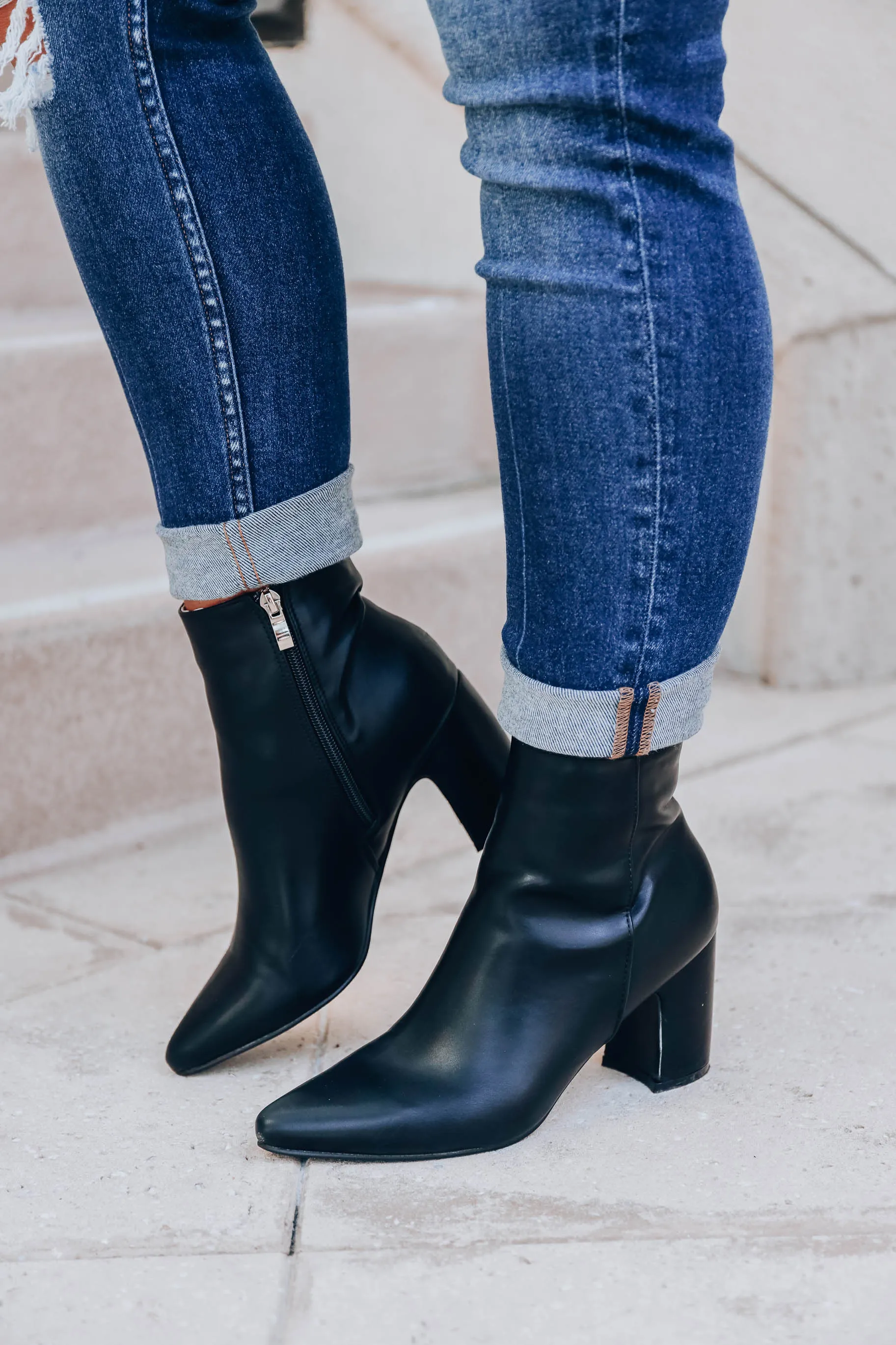 Fun and Flirty Booties - Black
