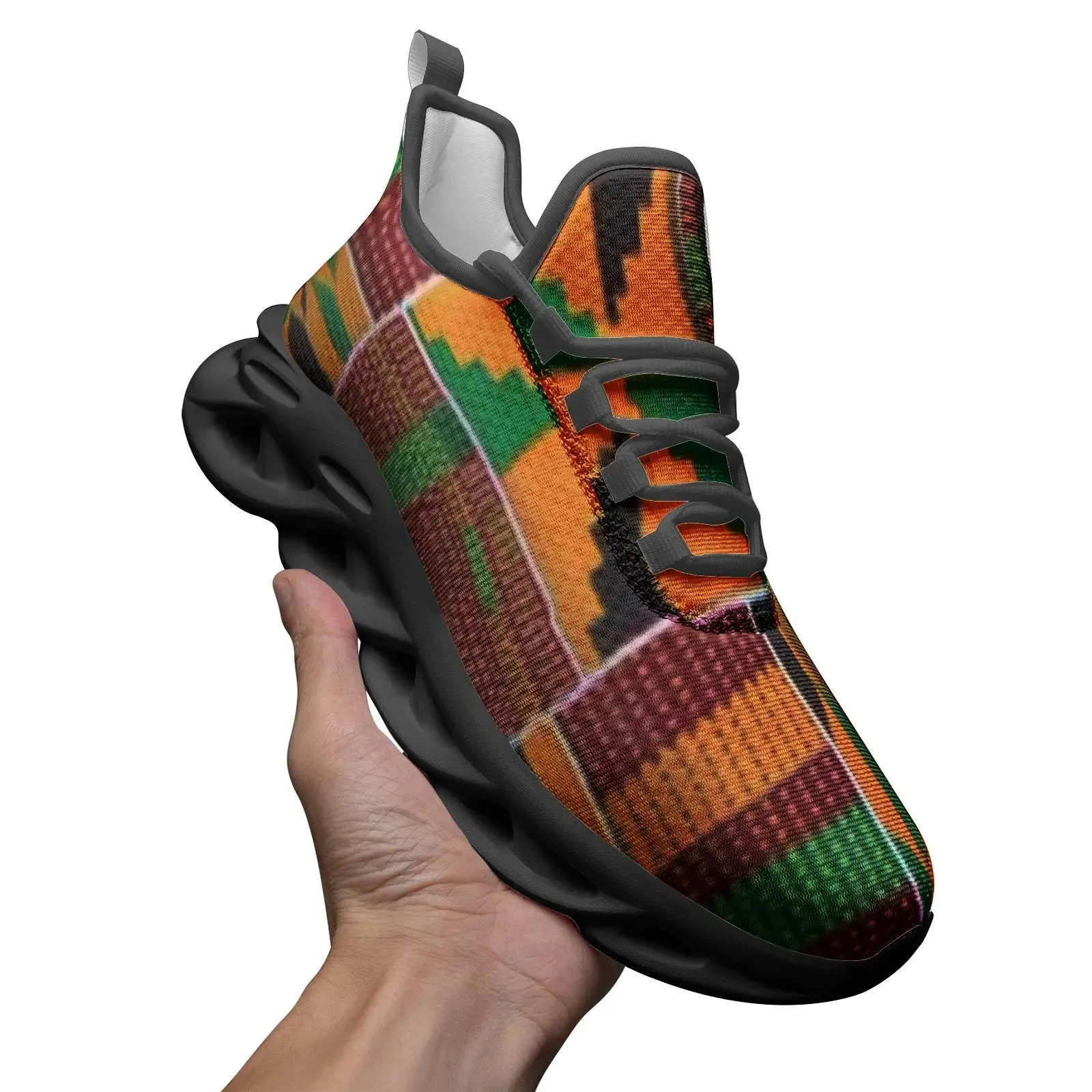 FZ African Print Unisex Bounce Mesh Knit Sneakers