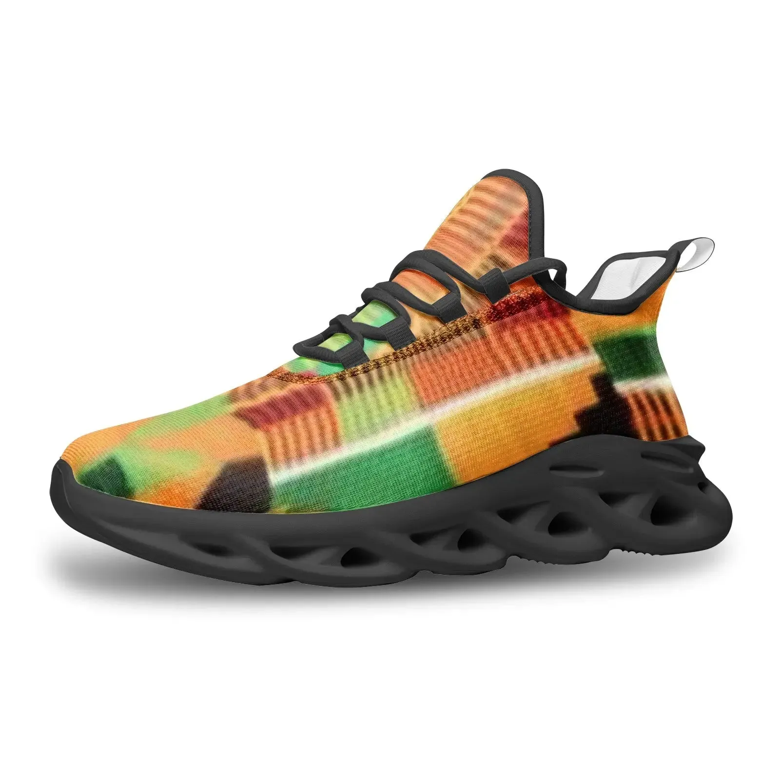 FZ African Print Unisex Bounce Mesh Knit Sneakers