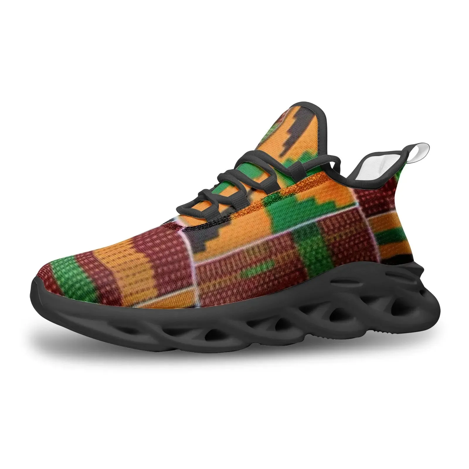FZ African Print Unisex Bounce Mesh Knit Sneakers