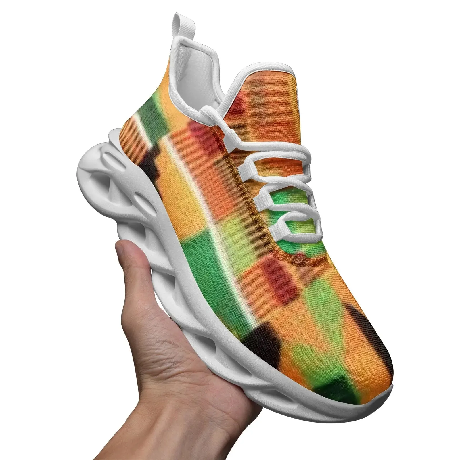 FZ African Print Unisex Bounce Mesh Knit Sneakers