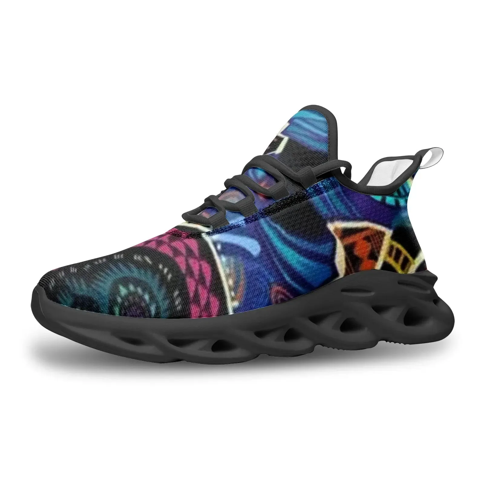 FZ African Print Unisex Bounce Mesh Knit Sneakers