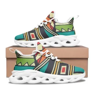 FZ African Print Unisex Bounce Mesh Knit Sneakers