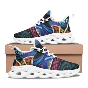 FZ African Print Unisex Bounce Mesh Knit Sneakers