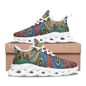 FZ African Print Unisex Bounce Mesh Knit Sneakers