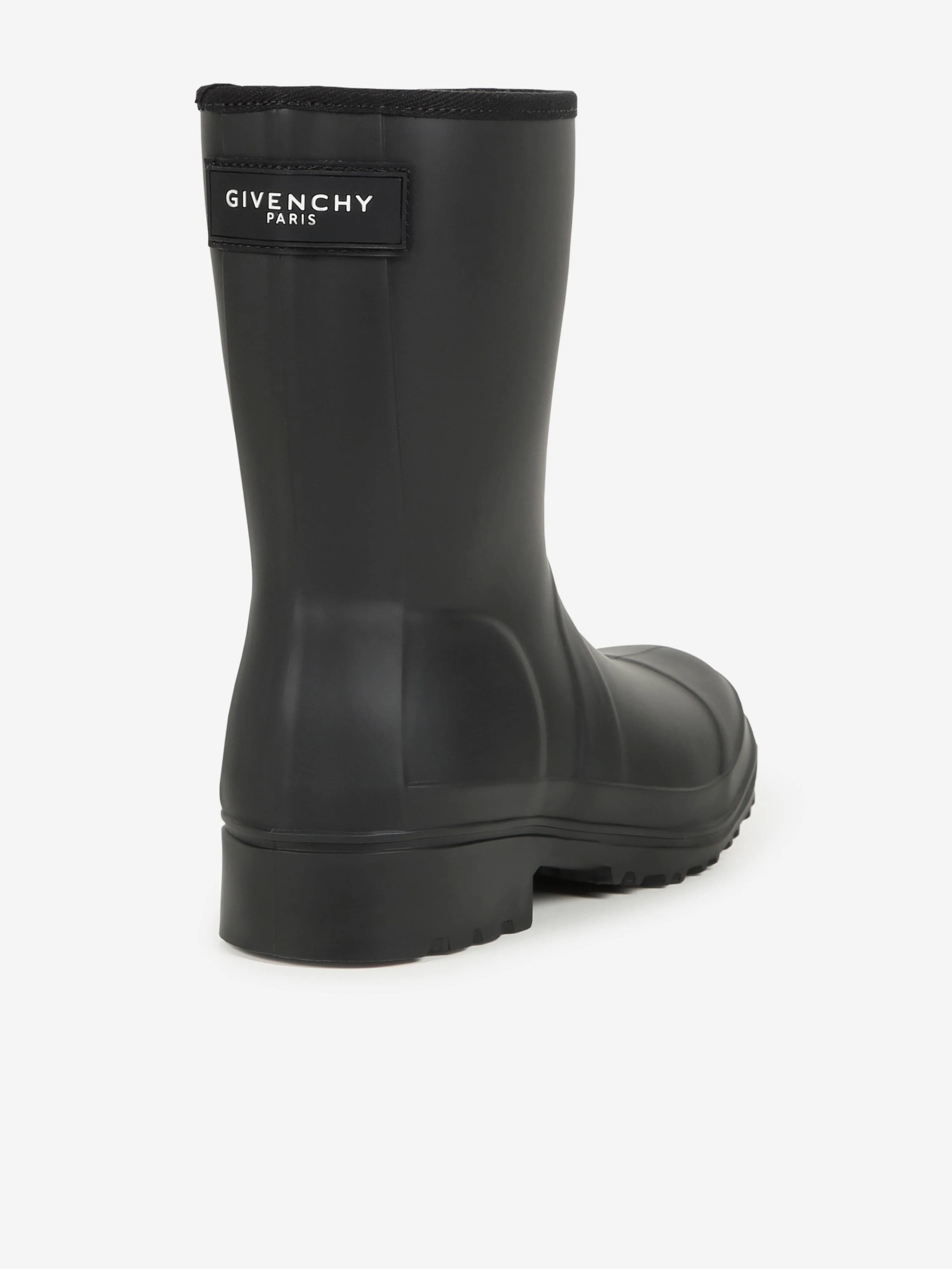 Givenchy Girls Logo Rain Boots in Black