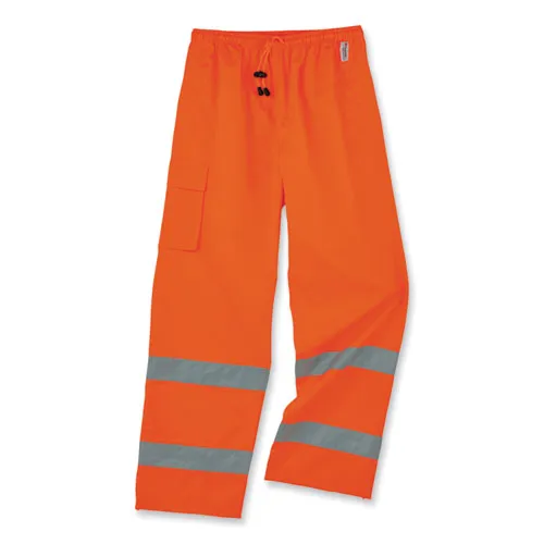 Glowear 8915 Class E Hi-vis Rain Pants, Large, Orange, Ships In 1-3 Business Days