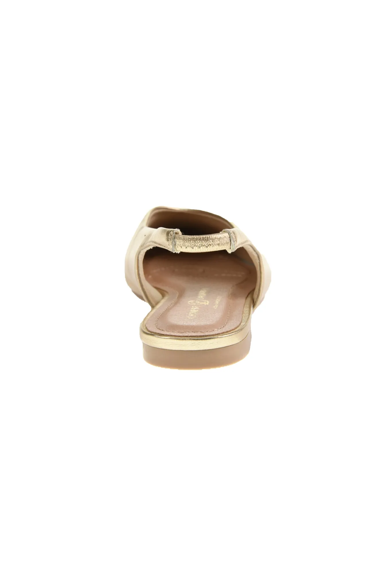 Gold Slingback Flat