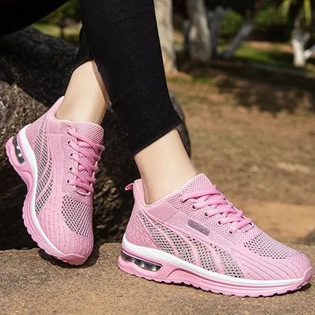 Groovywish Women Orthopedic Shoes Mesh Running Platform Sneakers