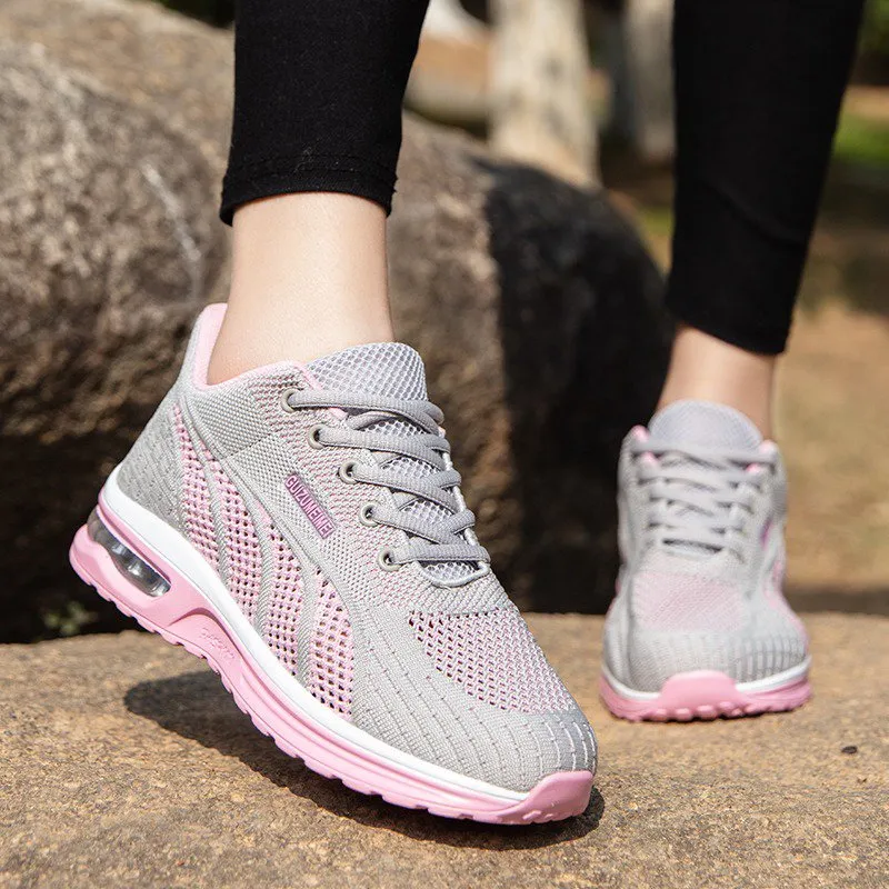 Groovywish Women Orthopedic Shoes Mesh Running Platform Sneakers