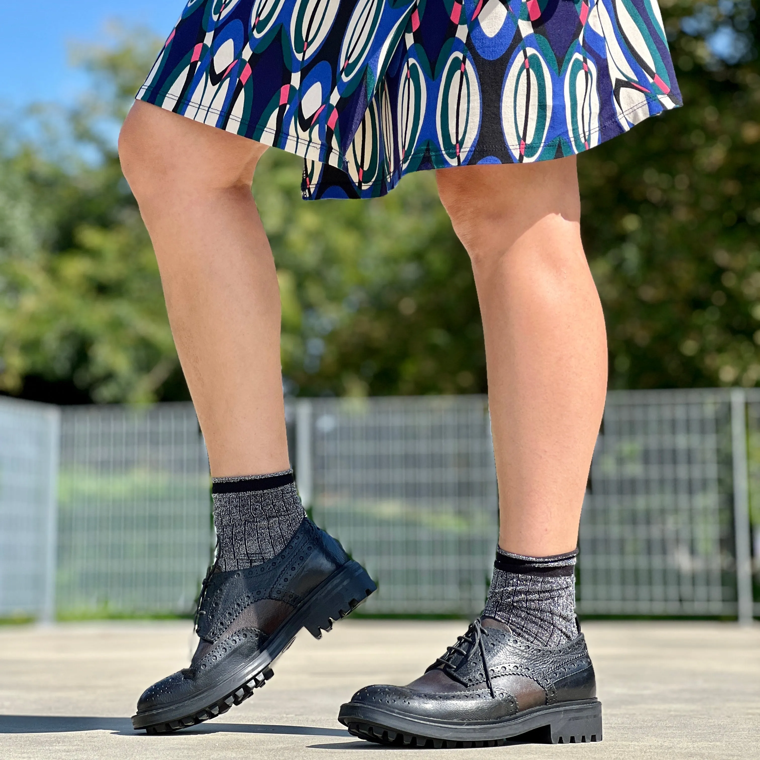Guns Black scarpa allacciata in pelle nera e marrone artigianale marchigiana