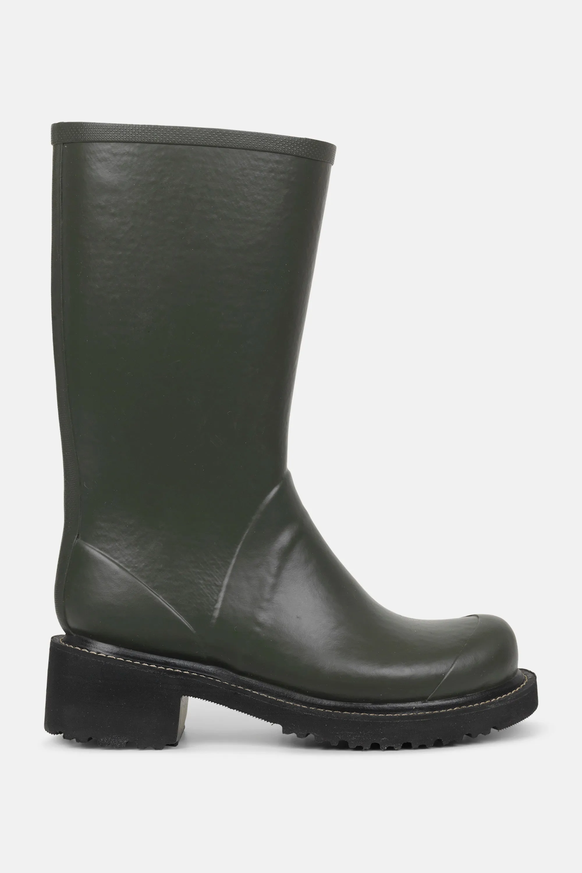 Halbhohe Gummistiefel Mit Reißverschluss - Army