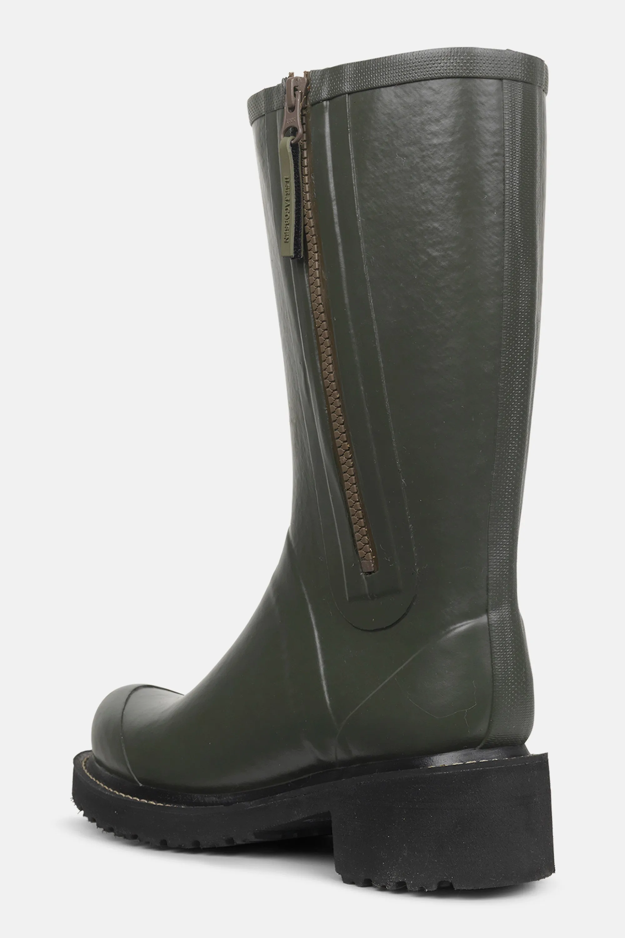 Halbhohe Gummistiefel Mit Reißverschluss - Army