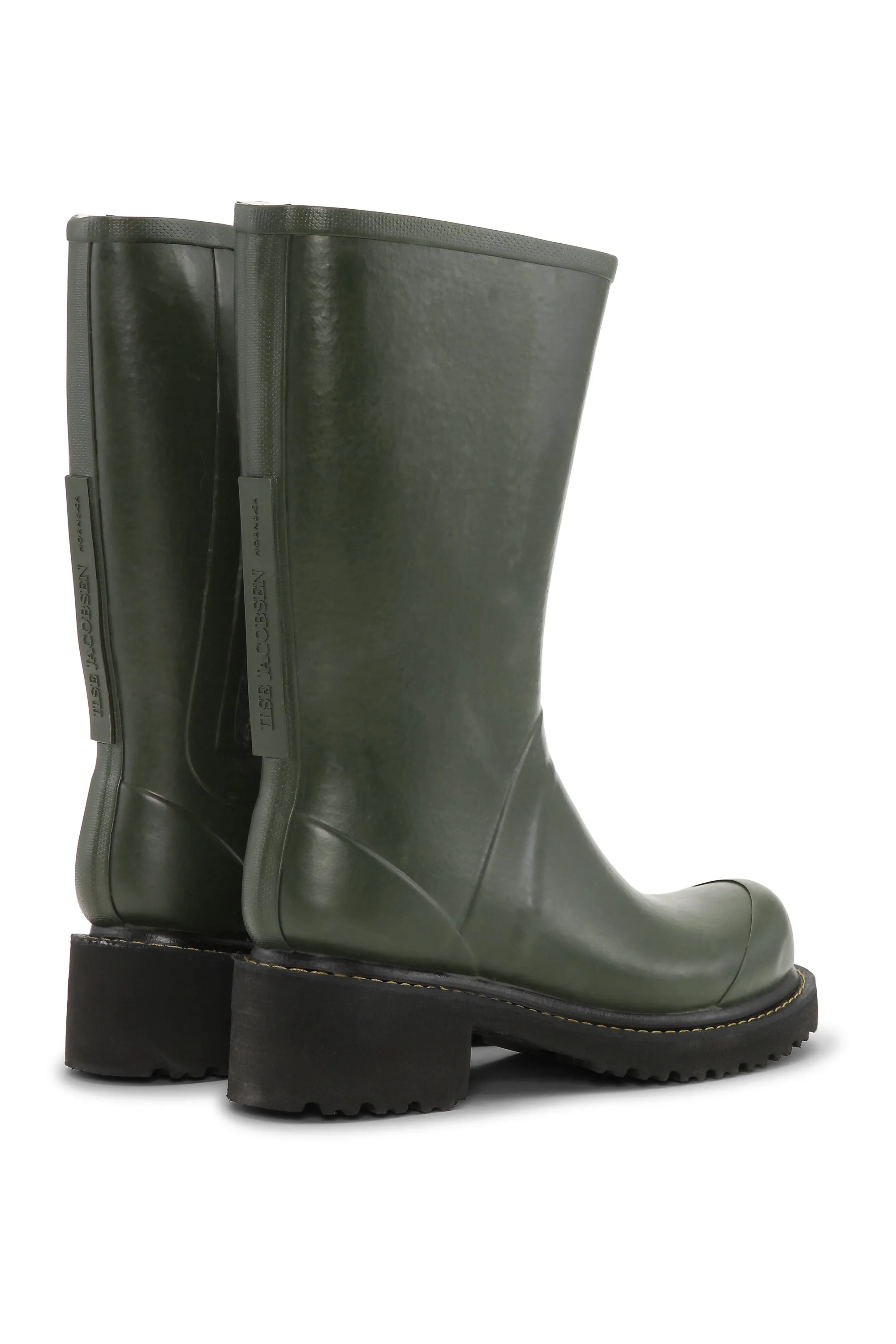 Halbhohe Gummistiefel Mit Reißverschluss - Army