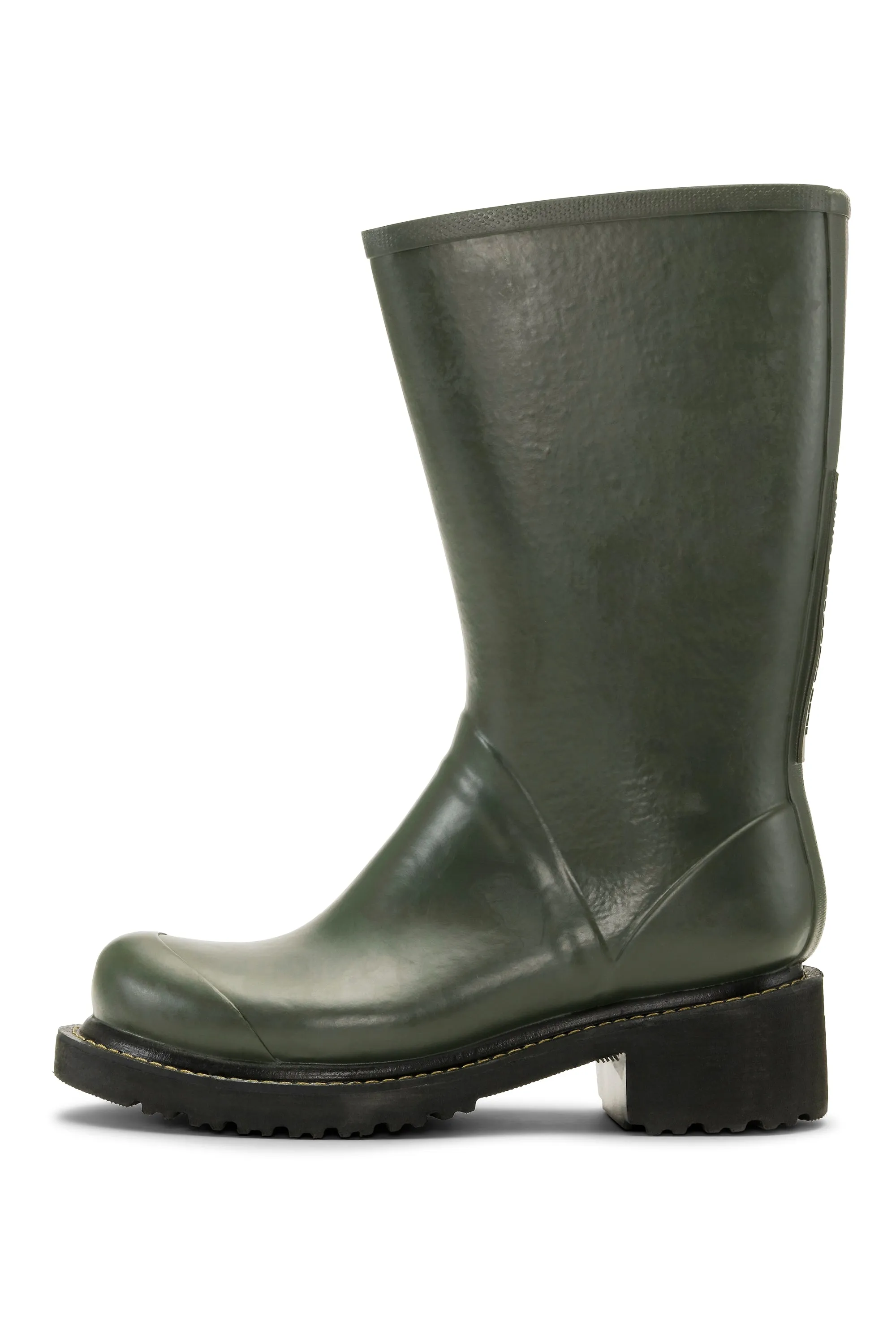 Halbhohe Gummistiefel Mit Reißverschluss - Army