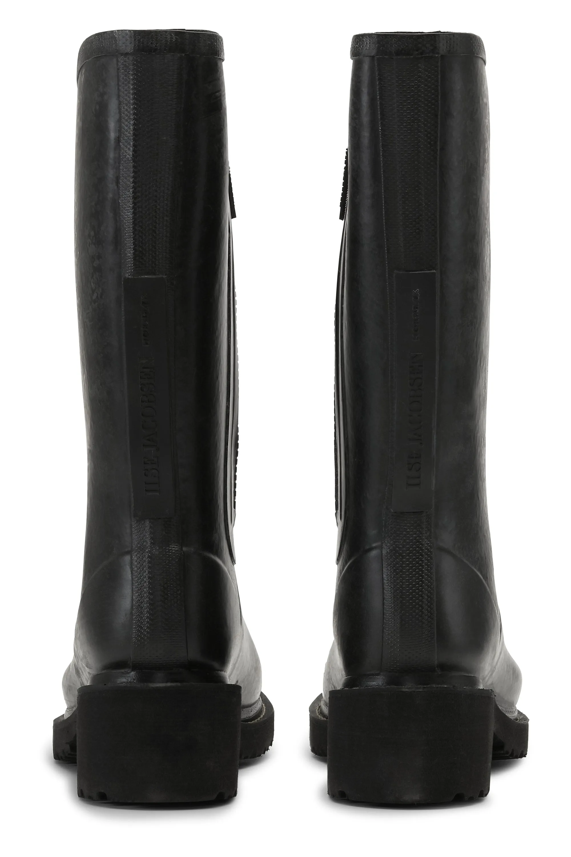 Halbhohe Gummistiefel Mit Reißverschluss - Black