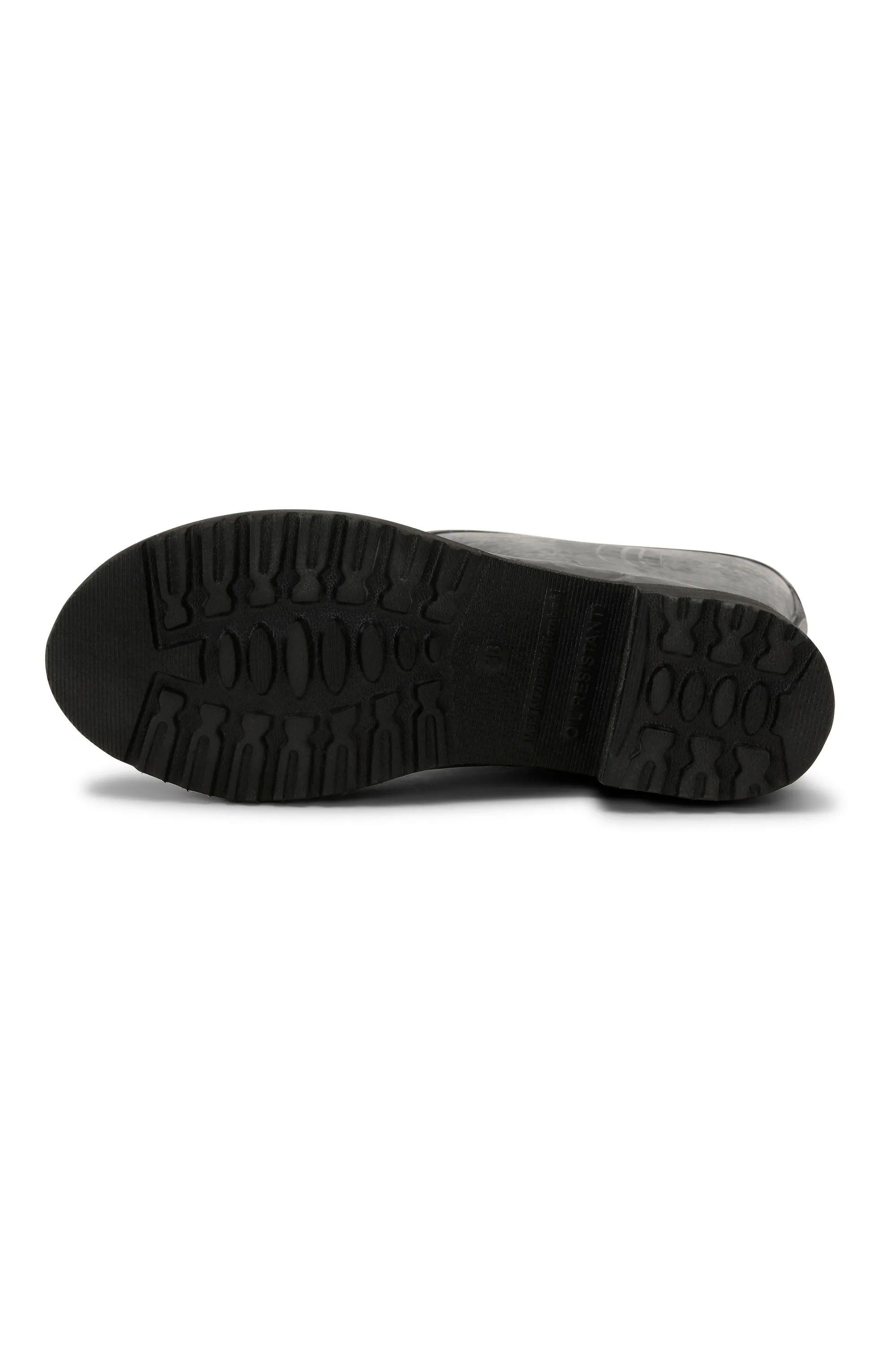 Halbhohe Gummistiefel Mit Reißverschluss - Black